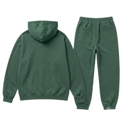 Pine Green Essential Tracksuit back view