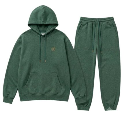 Pine Green Essential Tracksuit front view