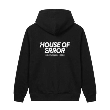 House Of Errors Signature Logo Hoodie back view