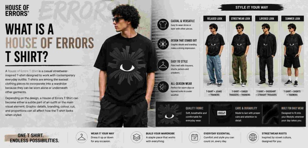 House of Errors T Shirt: Complete Guide to Style, Fit & Streetwear 3 What Is a House of Errors T Shirt