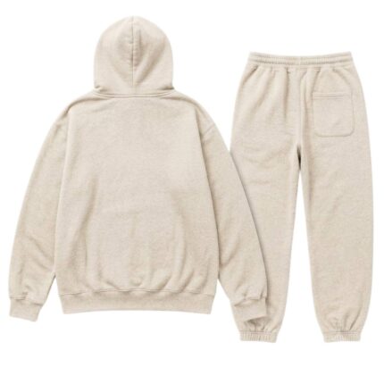 Essential Cream Tracksuit Set back view