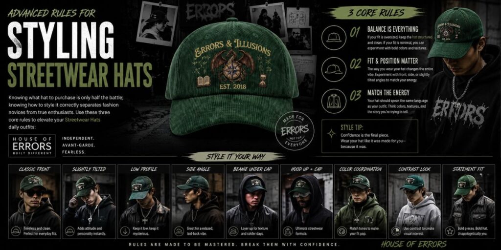 The Ultimate Guide to Streetwear Hats & Headwear Styling 4 Advanced streetwear hat styling rules for creating balanced and fashionable outfits