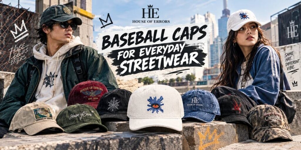 Baseball caps for everyday streetwear by House of Error
