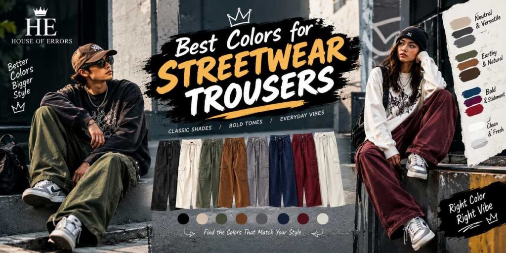 Best colors for streetwear trousers and urban outfits
