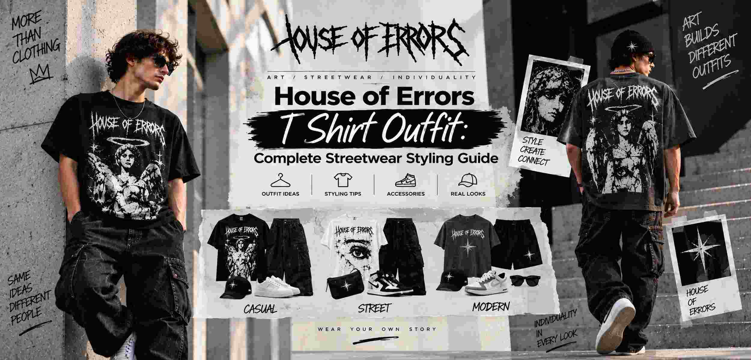 House of Errors T Shirt Outfit Complete Streetwear Styling Guide