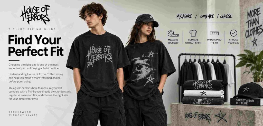 House of Errors T Shirt sizing and complete fit guide