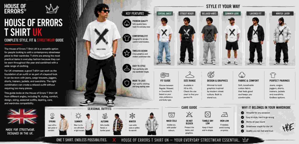 House of Errors T Shirt UK Complete Style Fit Streetwear Guide
