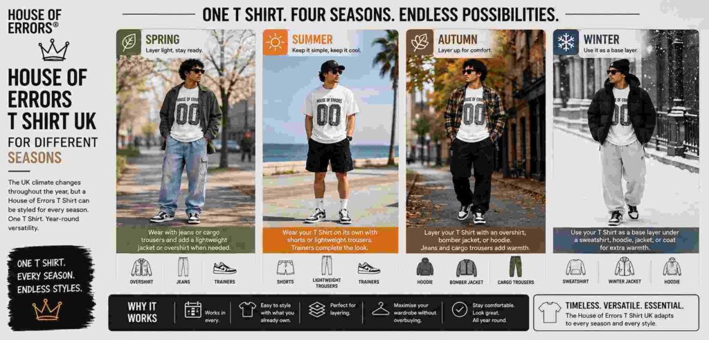 House of Errors T Shirt UK for Different Seasons