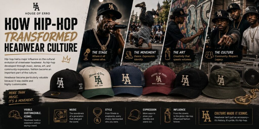 The Evolution of Streetwear Headwear: From Function to Fashion 4 Hip-hop culture transforming streetwear headwear into bold fashion statements