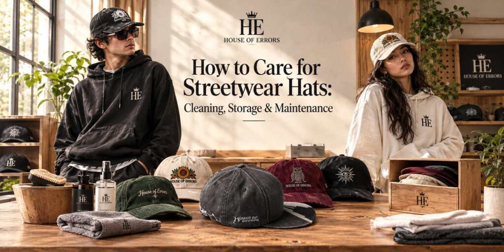 How to care for streetwear hats with cleaning storage and maintenance
