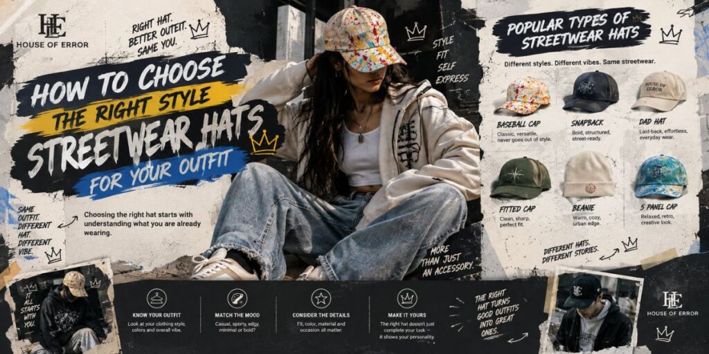 How to Style Streetwear Hats for Different Outfits 2 Guide to choosing the right streetwear hat for different outfits and styles