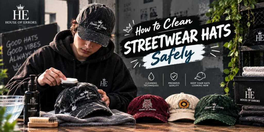 How to Care for Streetwear Hats: Cleaning, Storage & Maintenance 2 How to clean streetwear hats safely