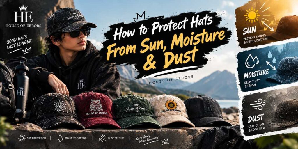 How to Care for Streetwear Hats: Cleaning, Storage & Maintenance 5 How to protect hats from sun moisture and dust
