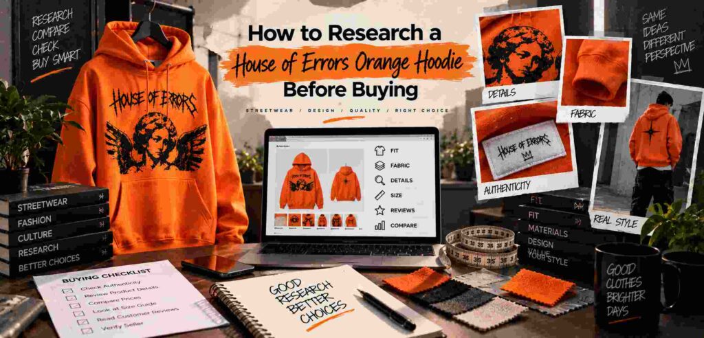 House of Errors Orange Hoodie: Complete Guide to Color, Fit, Fabric and Styling 9 How to Research a House of Errors Orange Hoodie Before Buying