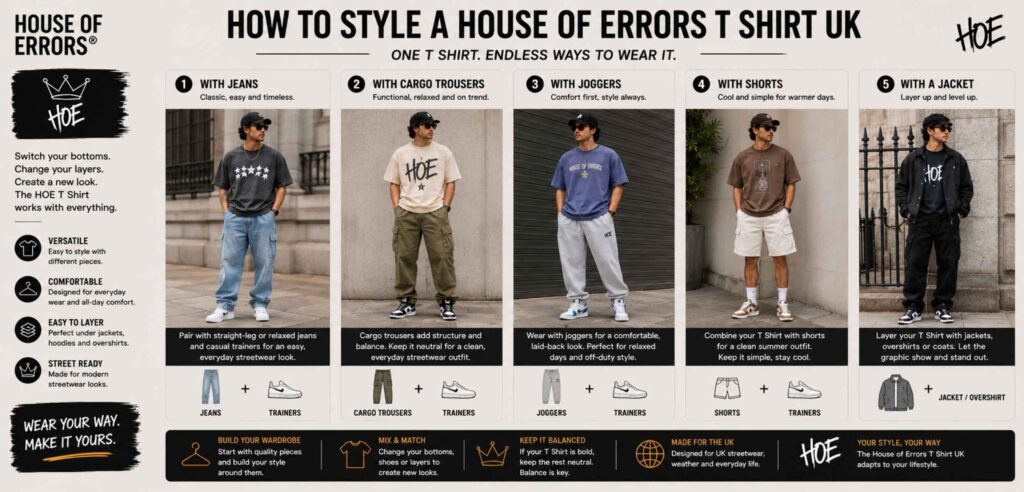 How to Style a House of Errors T Shirt UK