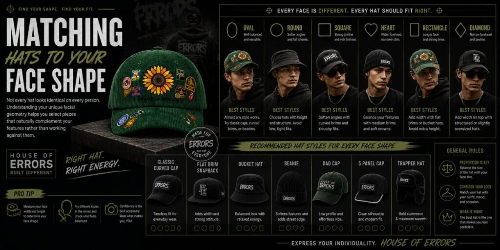 The Ultimate Guide to Streetwear Hats & Headwear Styling 5 Guide to choosing streetwear hats that complement different face shapes