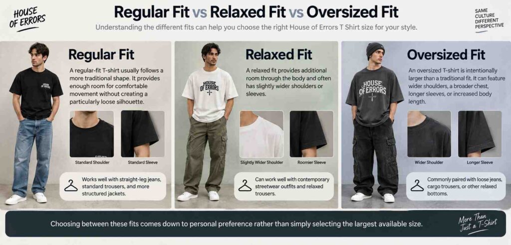 Regular Fit vs Oversized Fit