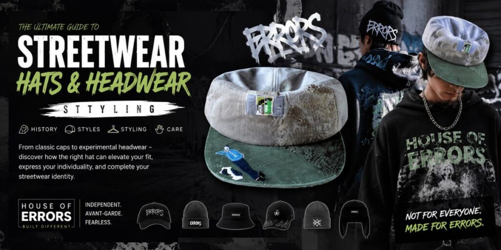 The Ultimate Guide to Streetwear Hats & Headwear Styling 1 Streetwear hats and headwear styling guide featuring modern urban fashion looks