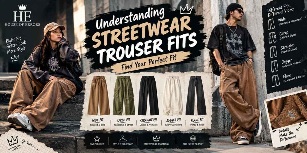 Understanding streetwear trouser fits and modern silhouettes