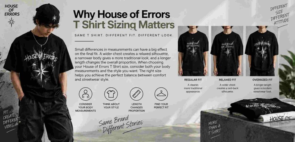 Why House of Errors T Shirt Sizing Matters